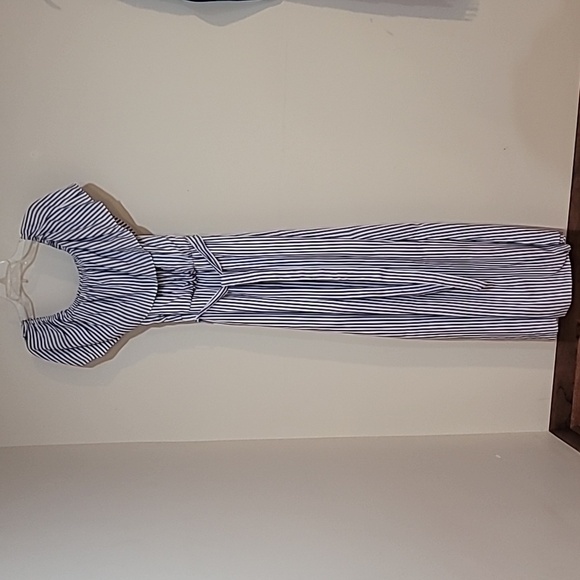 Maurices Maxi Striped Dress on or off shoulder - Picture 4 of 17